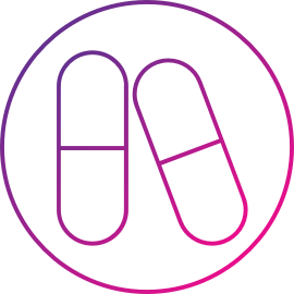Dosing with or without food icon